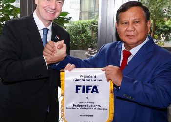 Prabowo Temui Presiden FIFA Gianni Infantino